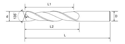 D10.2 x 40EL x 53FL x 12SHK x 111OAL 3D for Stainless Steel